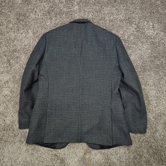 Stafford Blazer Mens 44R Merino Wool‎ Sport Coat Gray Classic Fit 2 Button - Picture 3 of 13